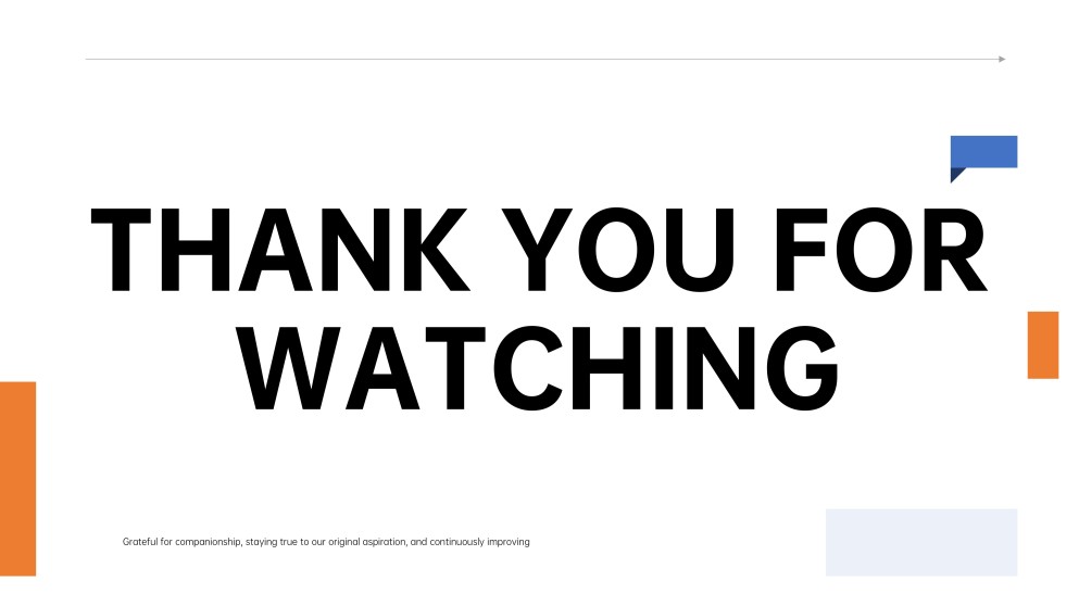 Simple Thank You Slide