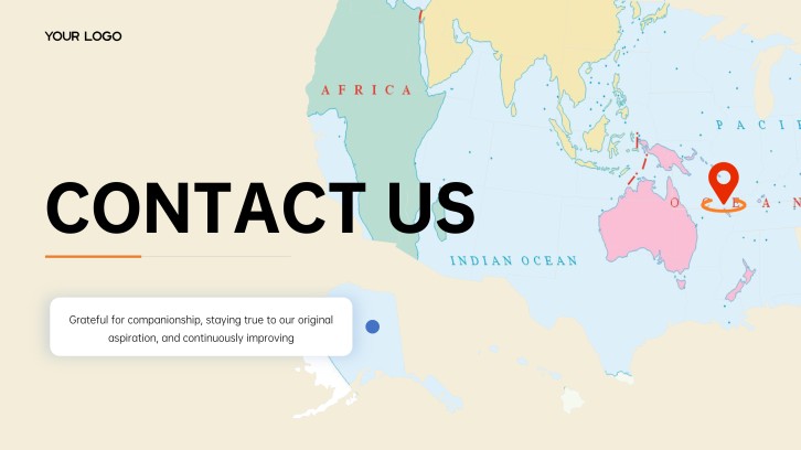 Contact Us Slide Design for PowerPoint