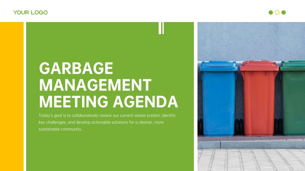 Agenda für die Besprechung zur Abfallwirtschaft (PPT)