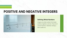 Apresentação sobre Números Inteiros: Positivos e Negativos