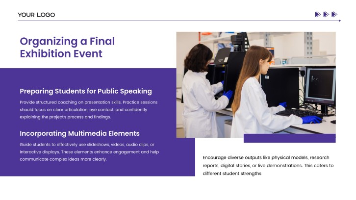 practicum presentation running example slide 13 preview - Final Exhibition Event