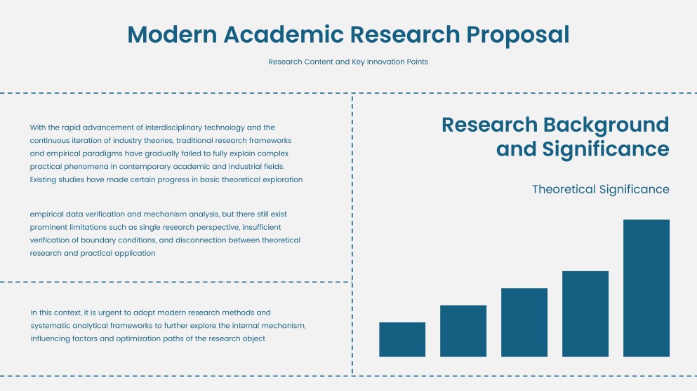 Modern Academic Research Poster