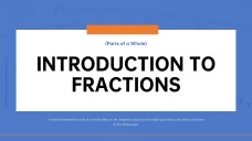 Introduction to Fractions for Elementary Students PPT