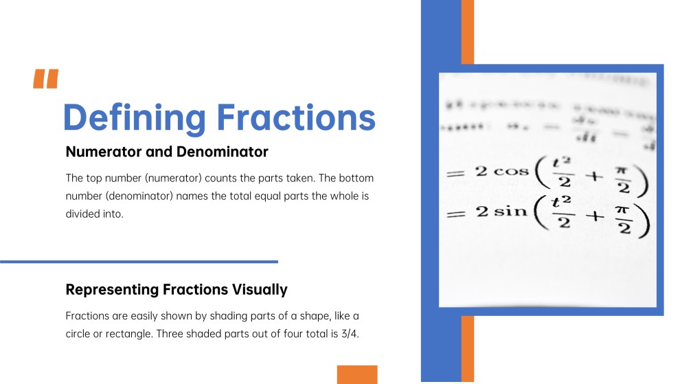 Introduction to Fractions for Elementary Students PPT