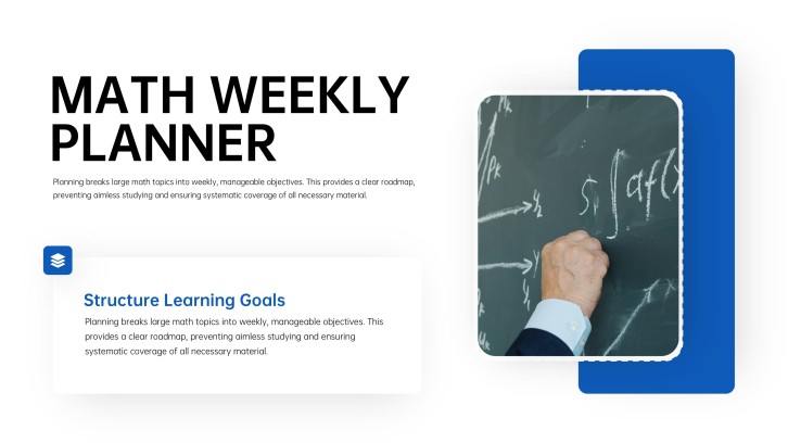 Math Weekly Planner PPT