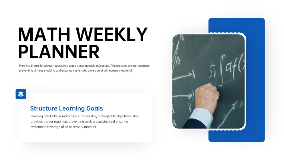 Math Weekly Planner PPT