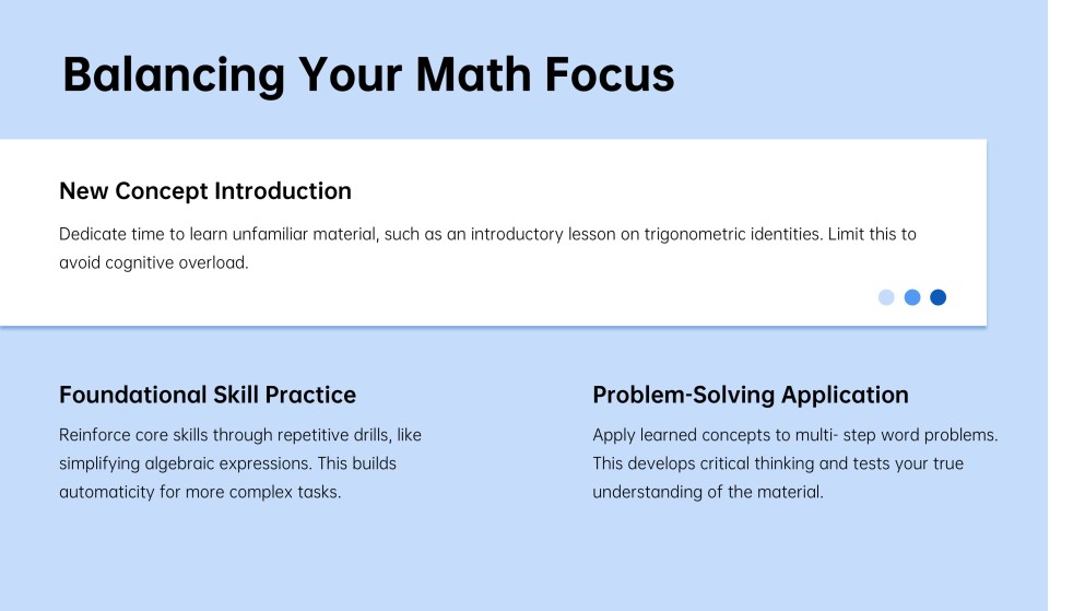 Math Weekly Planner PPT