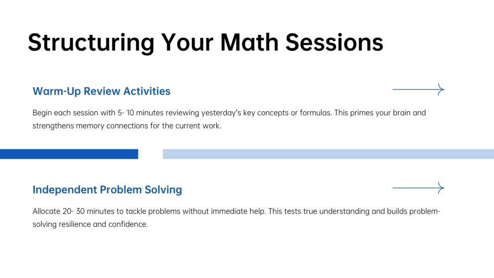 Math Weekly Planner PPT