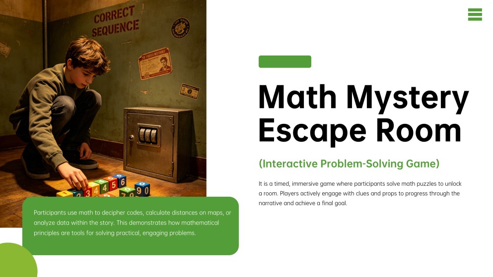 Math Mystery Escape Room PPT