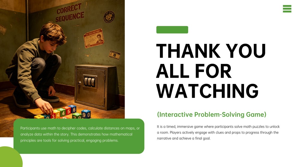 Math Mystery Escape Room PPT