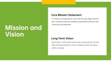 NGO Business Plan PPT