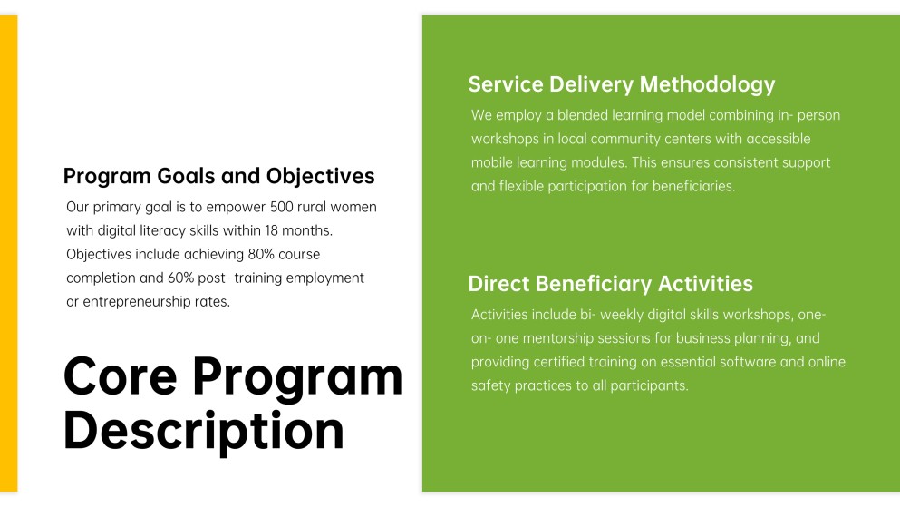NGO Business Plan PPT