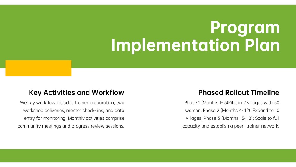 NGO Business Plan PPT