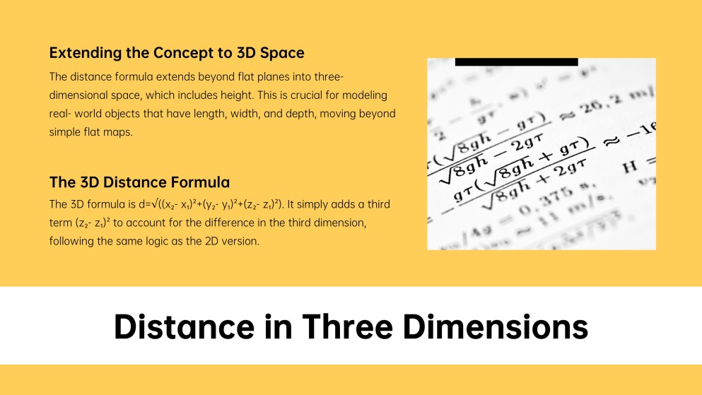 Distance Formula for Math Class PPT