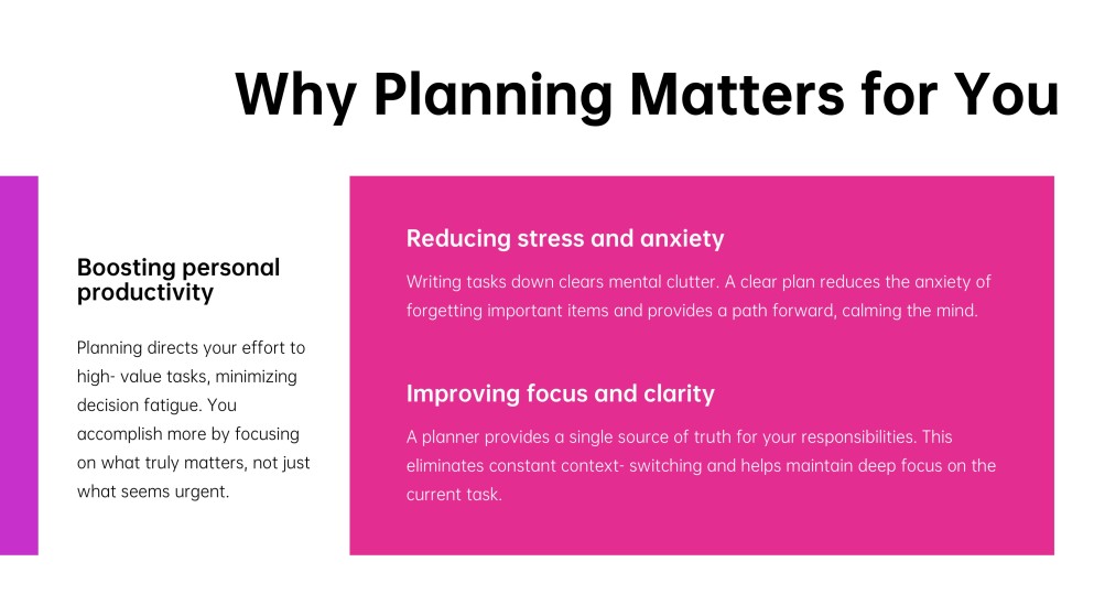 Weekly Work Planner PPT