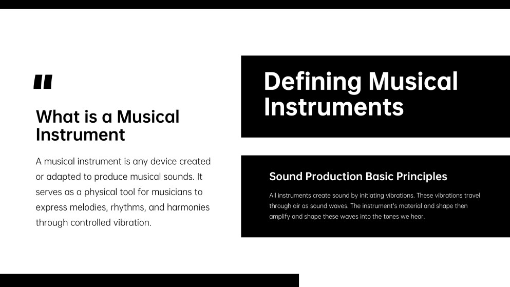 Introduction to Musical Instruments Presentation