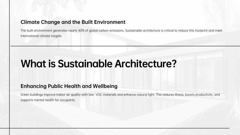 Sustainable Architecture Introduction Presentation