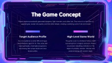 Präsentation für ein Game-Design-Pitch Deck