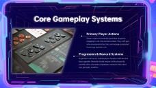 Präsentation für ein Game-Design-Pitch Deck