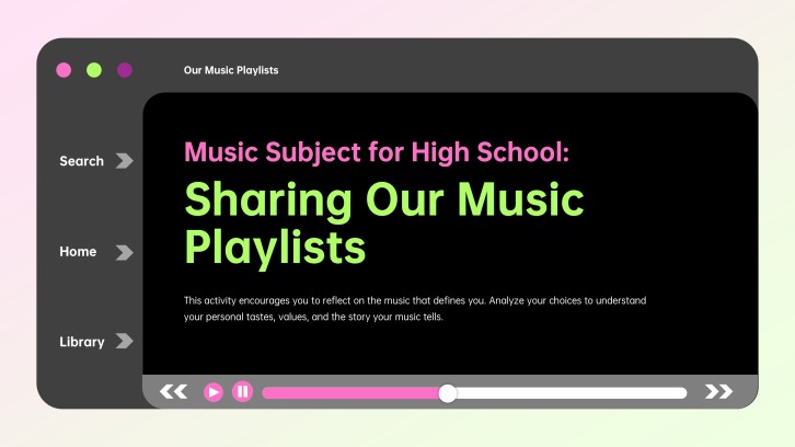 นำเสนอเพลย์ลิสต์เพลงของพวกเรา
