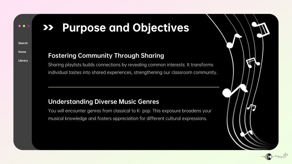 Präsentation unserer Musik-Playlists