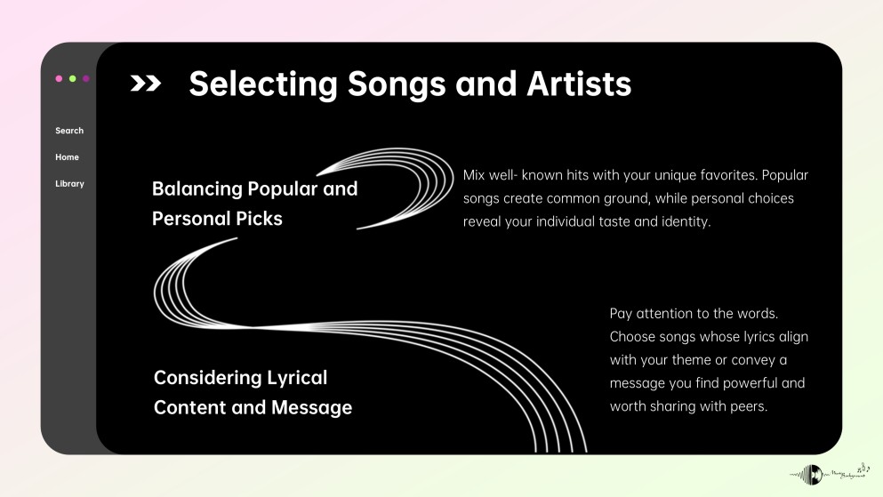 Präsentation unserer Musik-Playlists