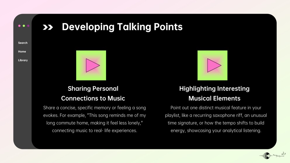 Präsentation unserer Musik-Playlists