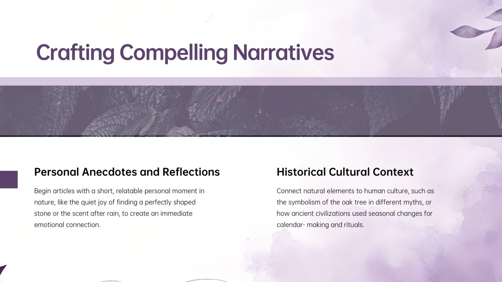 Nature Style Aesthetic Newsletter Presentation