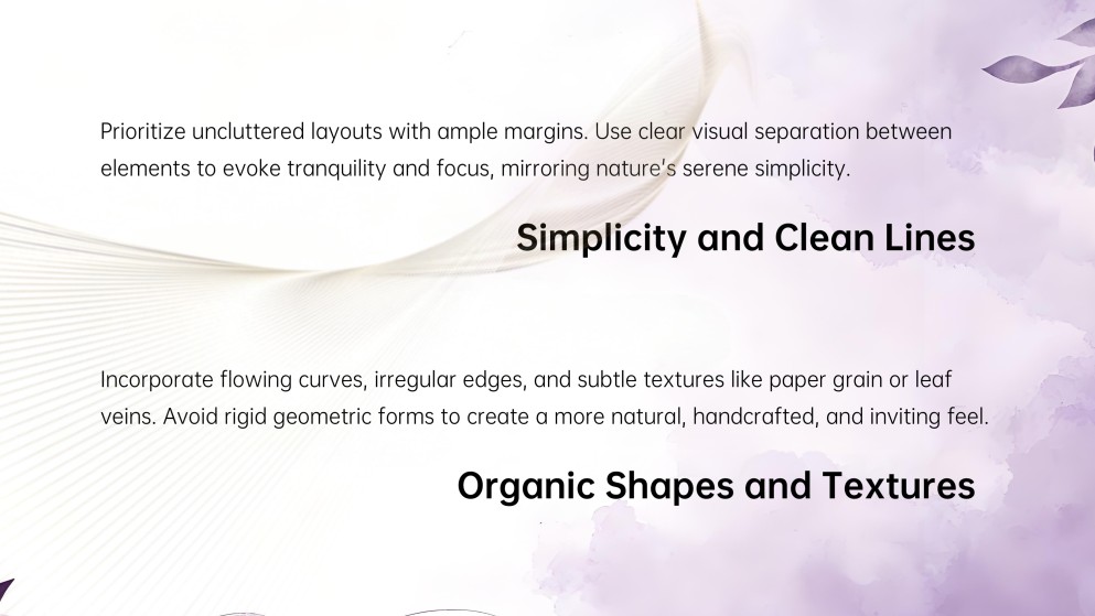 Nature Style Aesthetic Newsletter Presentation