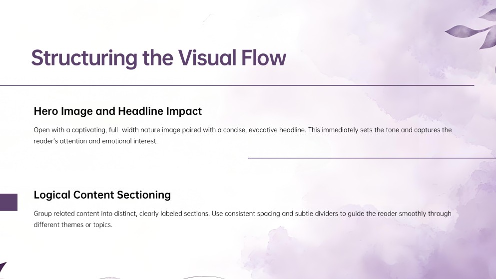 Nature Style Aesthetic Newsletter Presentation