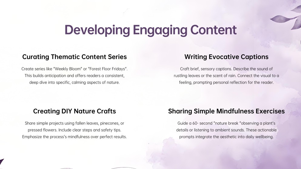 Nature Style Aesthetic Newsletter Presentation