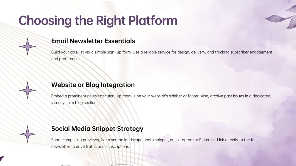 Nature Style Aesthetic Newsletter Presentation