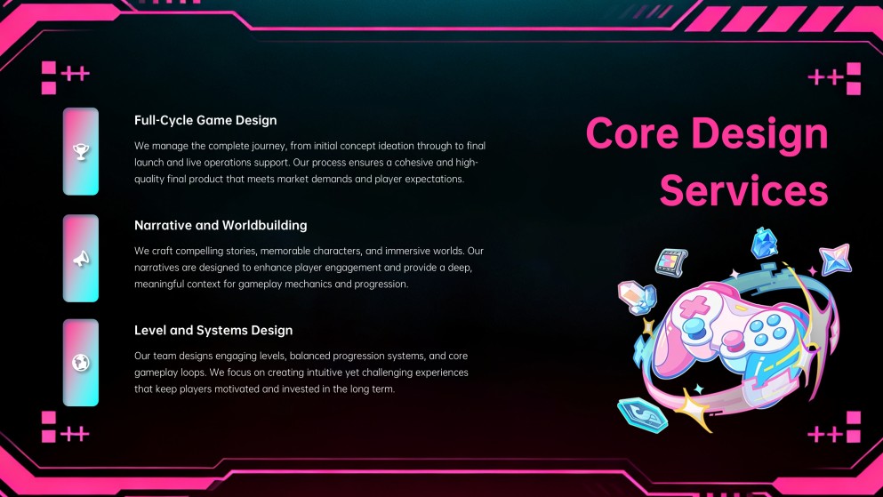 Game Design Agency Launch Presentation