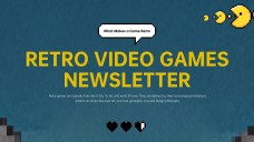 Retro Video Games Newsletter Presentation