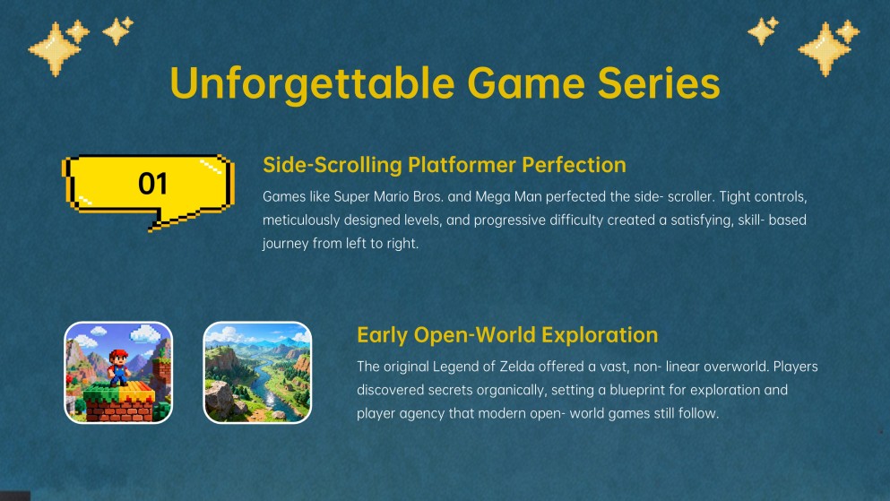 Retro Video Games Newsletter Presentation