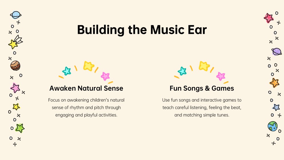 Music Subject for Pre-K Presentation