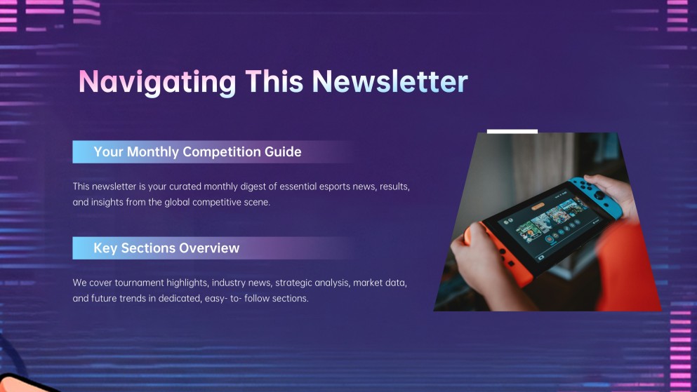 Video Games Competition Newsletter Presentation