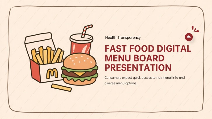 Fast Food Digital Menu Board Presentation