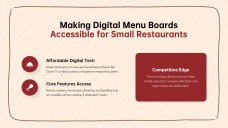 Fast Food Digital Menu Board Presentation