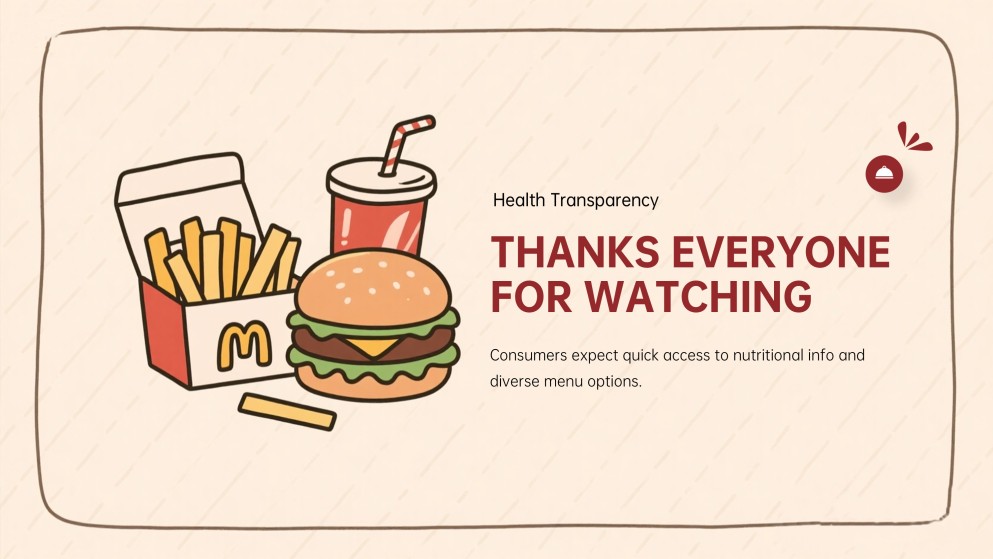 Fast Food Digital Menu Board Presentation