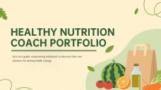 Healthy Nutrition Coach Portfolio Presentation