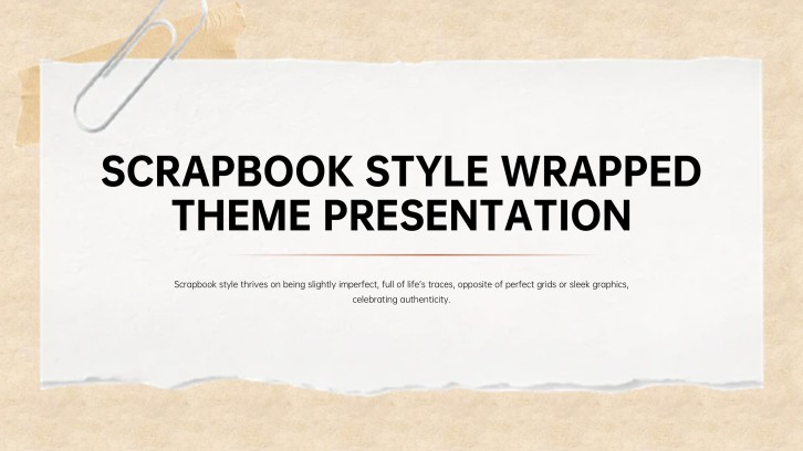 Scrapbook Style Wrapped Theme Presentation