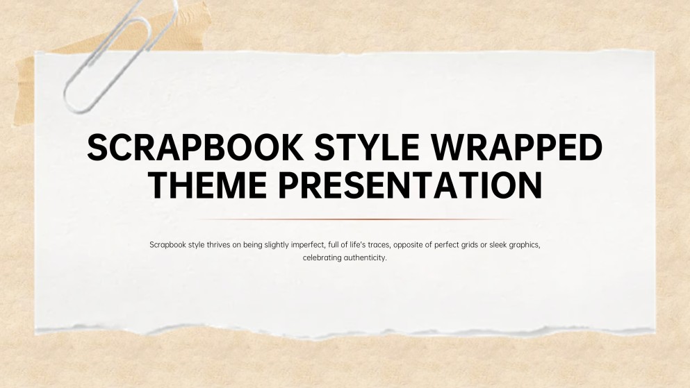 Scrapbook Style Wrapped Theme Presentation