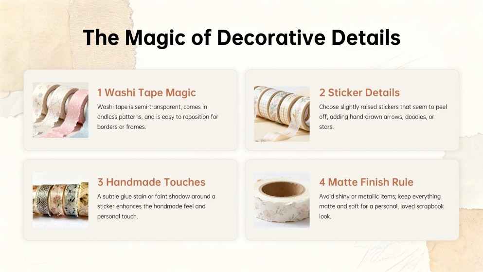 Scrapbook Style Wrapped Theme Presentation