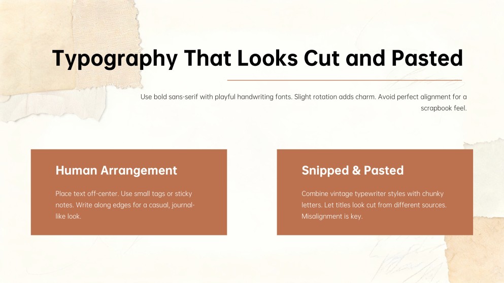 Scrapbook Style Wrapped Theme Presentation