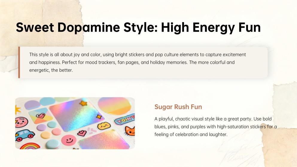 Scrapbook Style Wrapped Theme Presentation