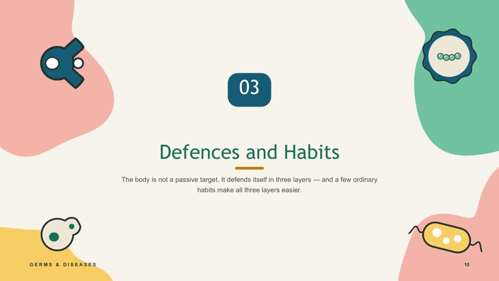 ชีววิทยา: เชื้อโรคและโรคภัย – งานนำเสนอ