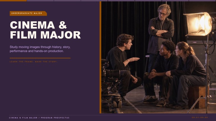 Cinema & Film Major for College Presentation