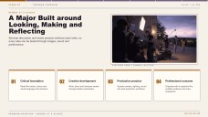 Spécialisation en cinéma et audiovisuel pour une présentation universitaire
