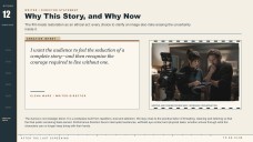 Präsentation eines Projektvorschlags für ein Filmskript